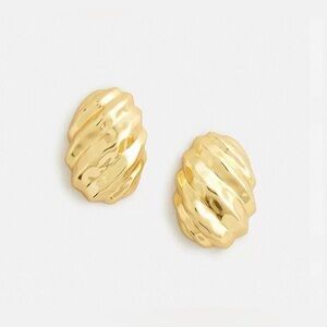 New J.Crew Elegant Gold-Tone Earrings